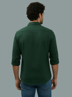 TerraDesi Onyx Stealth Solid Cotton Blend Formal Shirt