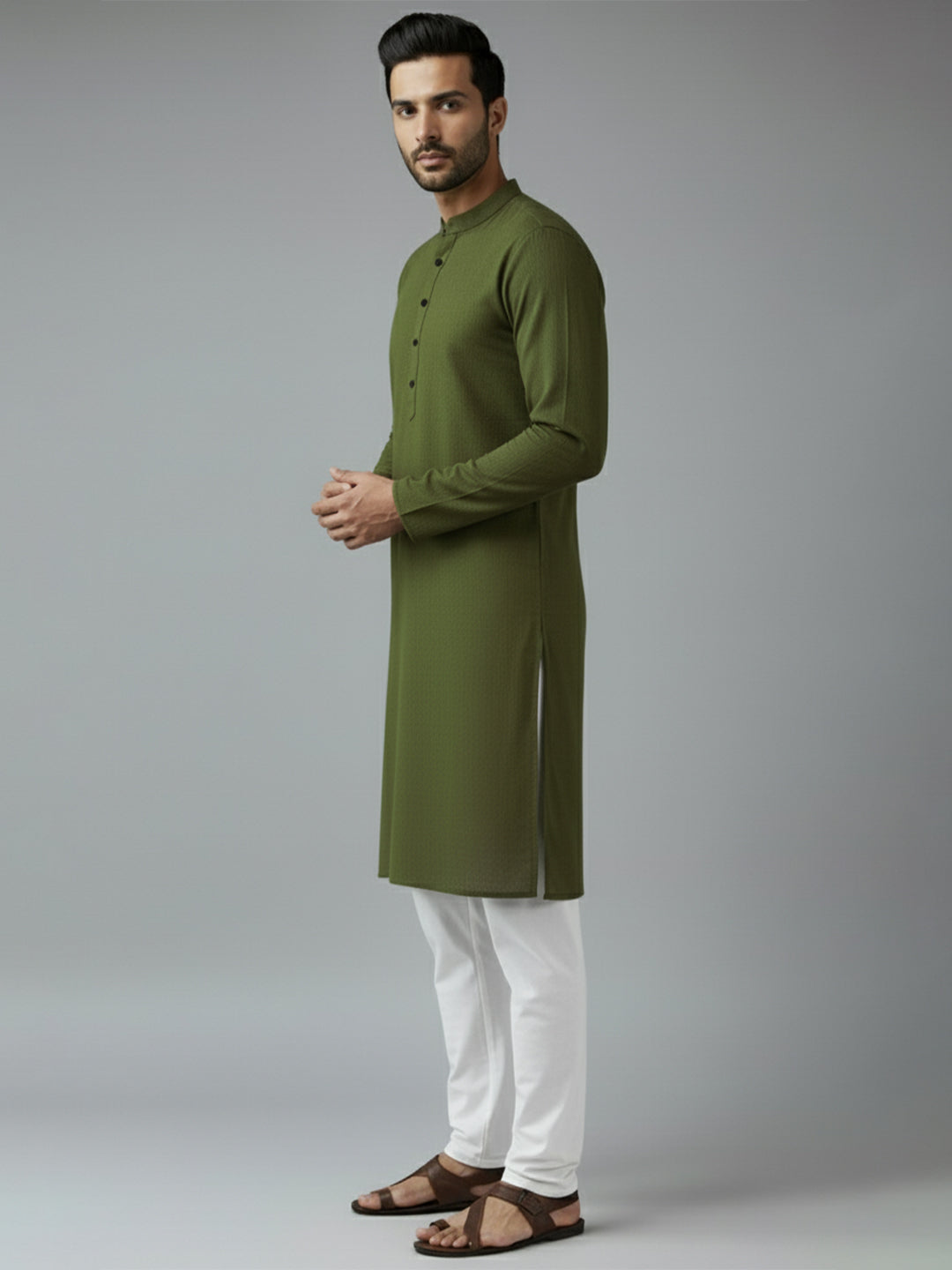 TerraDesi Midnight Classic Cotton Kurta Pajama Set