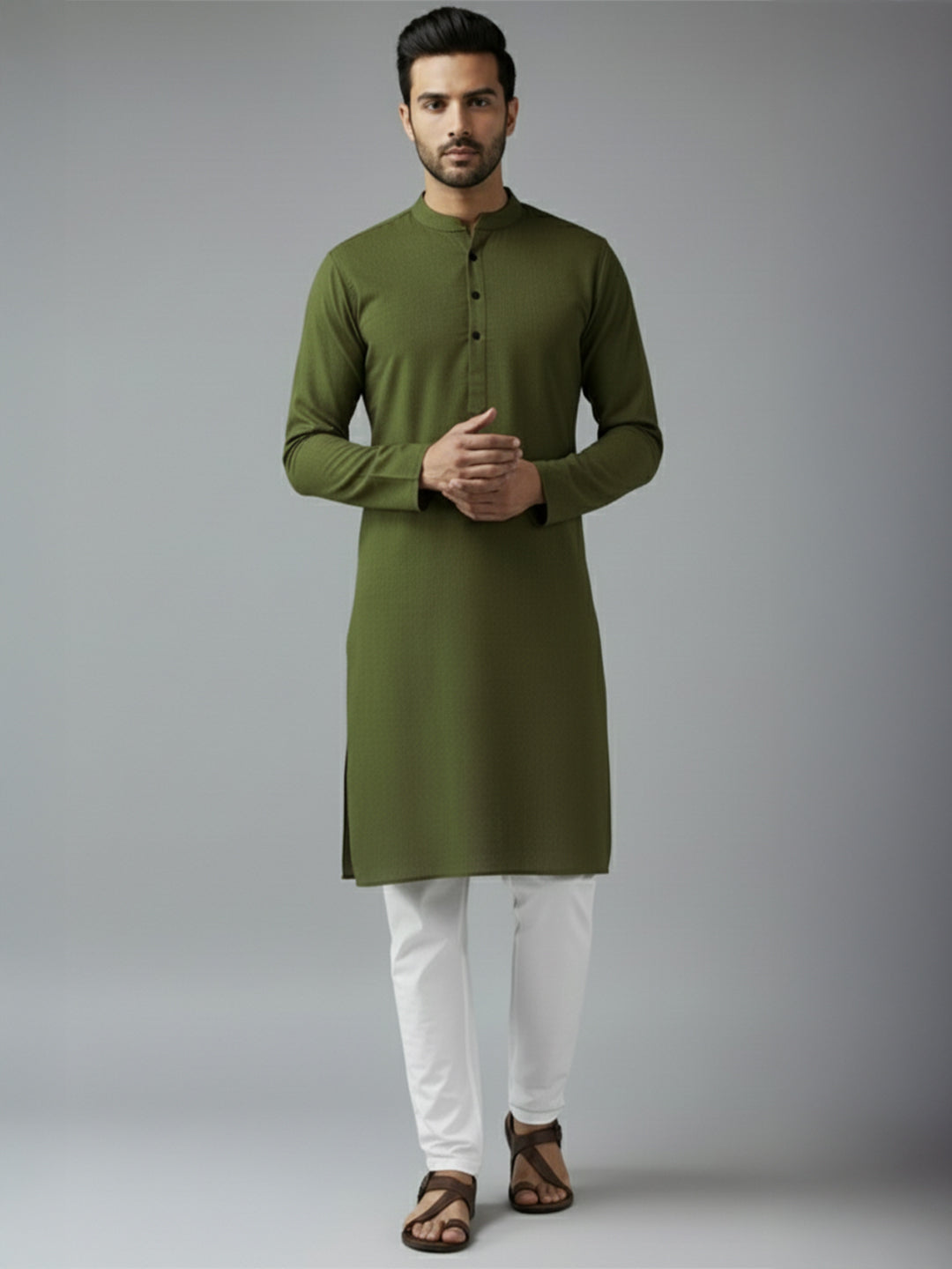 TerraDesi Midnight Classic Cotton Kurta Pajama Set