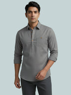 TerraDesi Breathable Cotton Short Kurta – Timeless Men's Style (SE83)