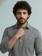TerraDesi Modern Cotton Kurta for Men – Casual Ethnic Essential (SE86)