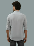 TerraDesi Onyx Stealth Solid Cotton Blend Formal Shirt