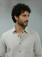 TerraDesi Ruby Regal Solid Cotton Blend Formal Shirt