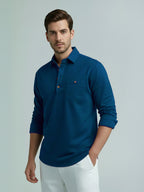 TerraDesi Men's Solid Cotton Short Kurta – Smart Everyday Style (SE88)