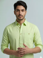 TerraDesi Men's Premium Cotton Short Kurta – Modern Ethnic Essential (SE82)