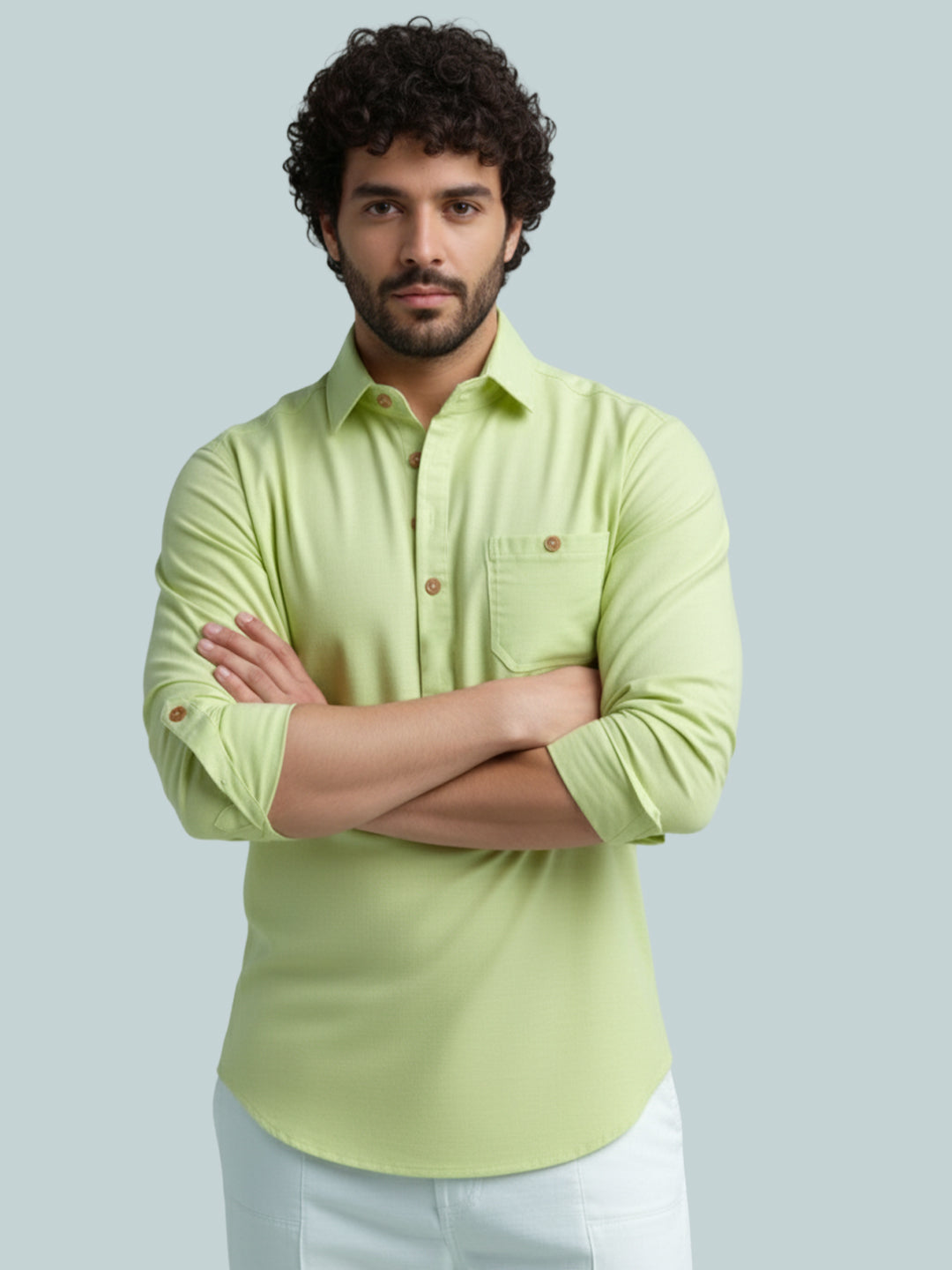 TerraDesi Modern Cotton Kurta for Men – Casual Ethnic Essential (SE86)