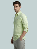 TerraDesi Onyx Midnight Solid Cotton Short Kurta