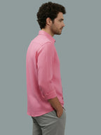 TerraDesi Onyx Stealth Solid Cotton Blend Formal Shirt