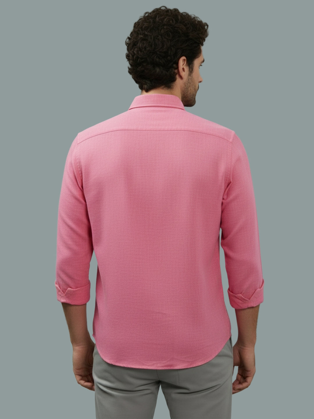 TerraDesi Onyx Stealth Solid Cotton Blend Formal Shirt