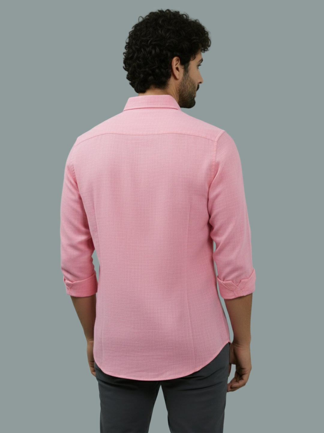 TerraDesi Ruby Regal Solid Cotton Blend Formal Shirt