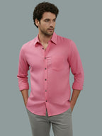 TerraDesi Onyx Stealth Solid Cotton Blend Formal Shirt