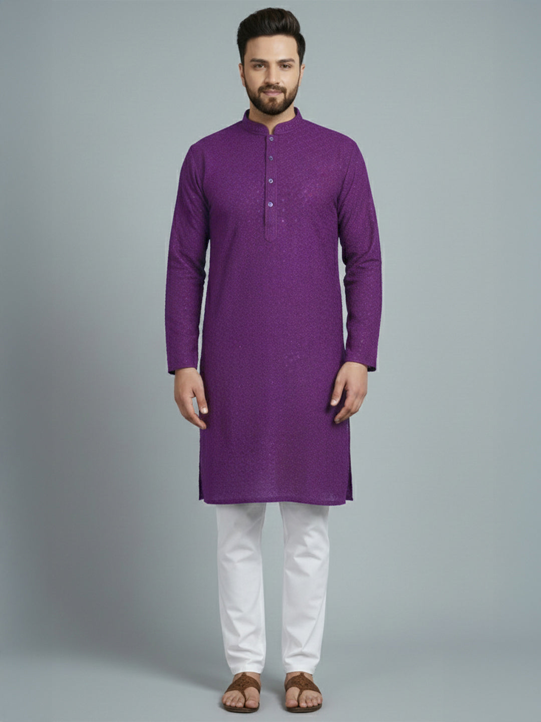 NoirVansh Luxe Sequin Kurta | TerraDesi Black Festive Statement Kurta