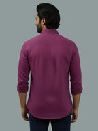 TerraDesi Citrine Glow Solid Cotton Blend Formal Shirt