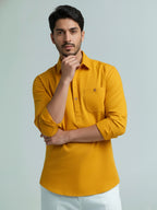 TerraDesi Men's Premium Cotton Short Kurta – Modern Ethnic Essential (SE82)