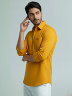 TerraDesi Men's Premium Cotton Short Kurta – Modern Ethnic Essential (SE82)