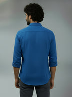 TerraDesi Ruby Regal Solid Cotton Blend Formal Shirt