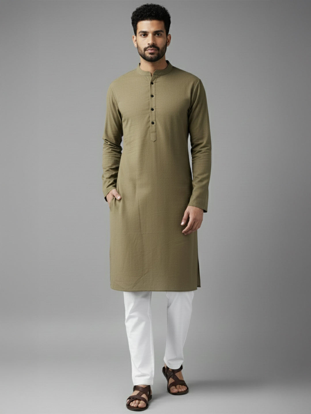 TerraDesi Midnight Classic Cotton Kurta Pajama Set