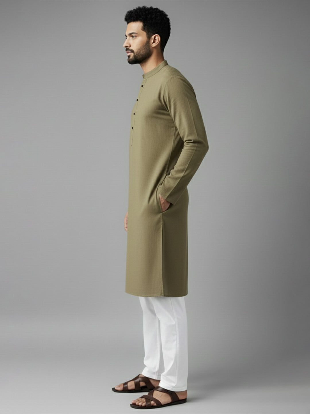 TerraDesi Midnight Classic Cotton Kurta Pajama Set