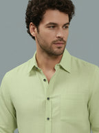 TerraDesi Onyx Stealth Solid Cotton Blend Formal Shirt