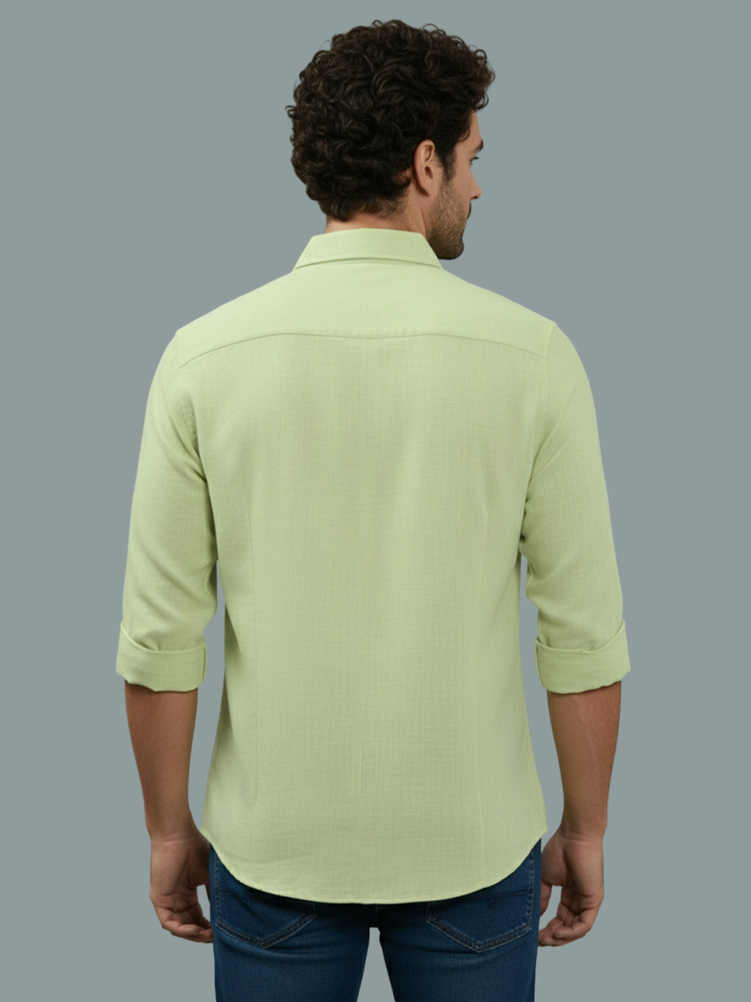 TerraDesi Onyx Stealth Solid Cotton Blend Formal Shirt