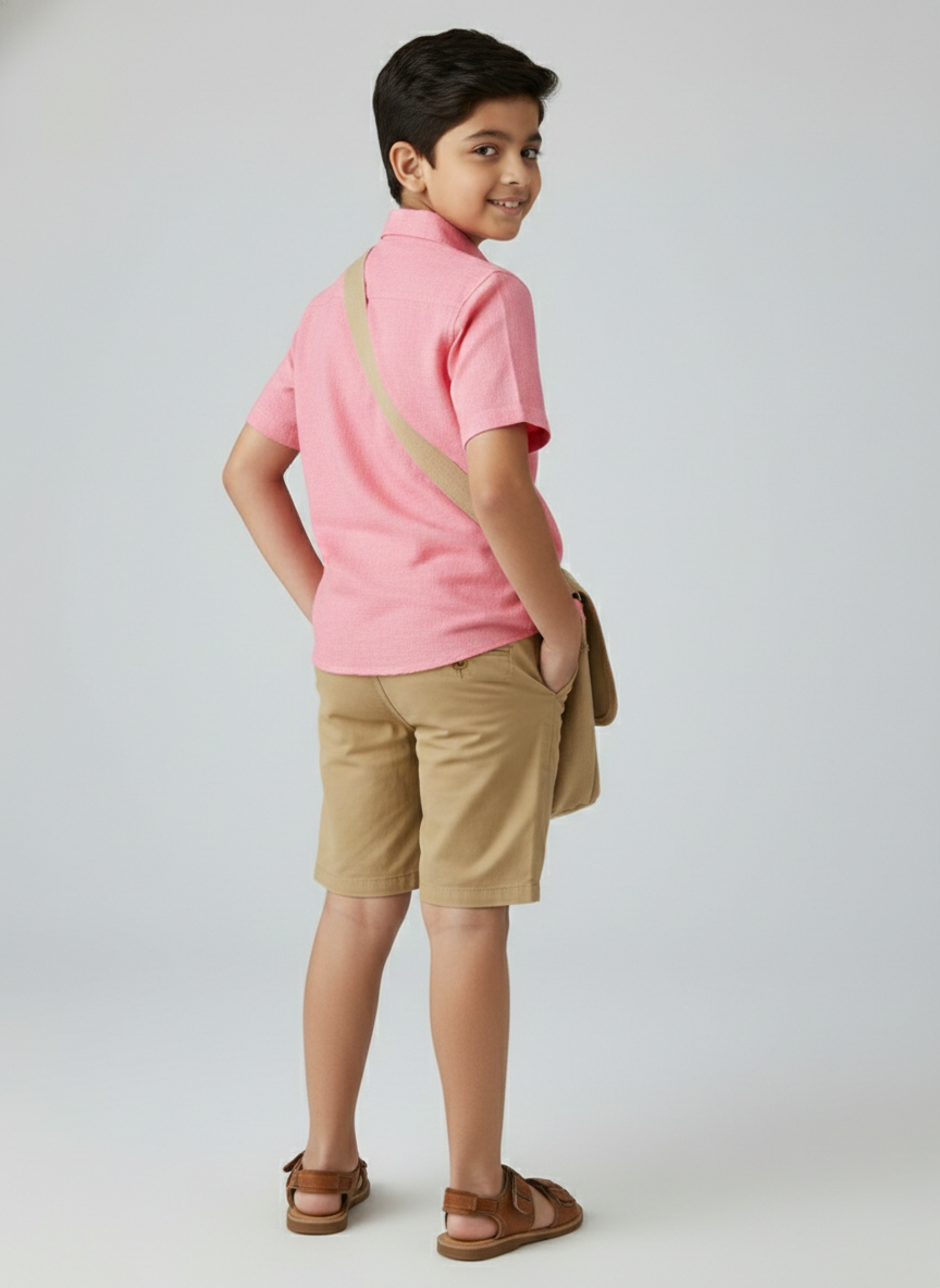 TerraDesi Cotton Blend Half Sleeve Shirt for Kids and Boys Secondary image