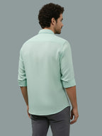 TerraDesi Onyx Stealth Solid Cotton Blend Formal Shirt
