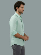 TerraDesi Onyx Stealth Solid Cotton Blend Formal Shirt