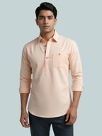 TerraDesi Breathable Cotton Short Kurta – Timeless Men's Style (SE83)