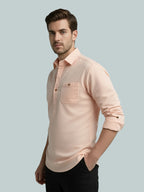 TerraDesi Men's Solid Cotton Short Kurta – Smart Everyday Style (SE88)