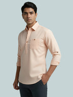TerraDesi Breathable Cotton Short Kurta – Timeless Men's Style (SE83)