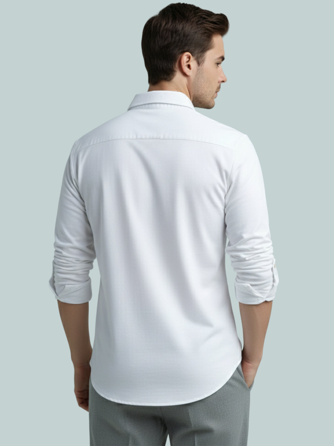 TerraDesi Onyx Midnight Solid Cotton Short Kurta