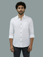 TerraDesi Ruby Regal Solid Cotton Blend Formal Shirt