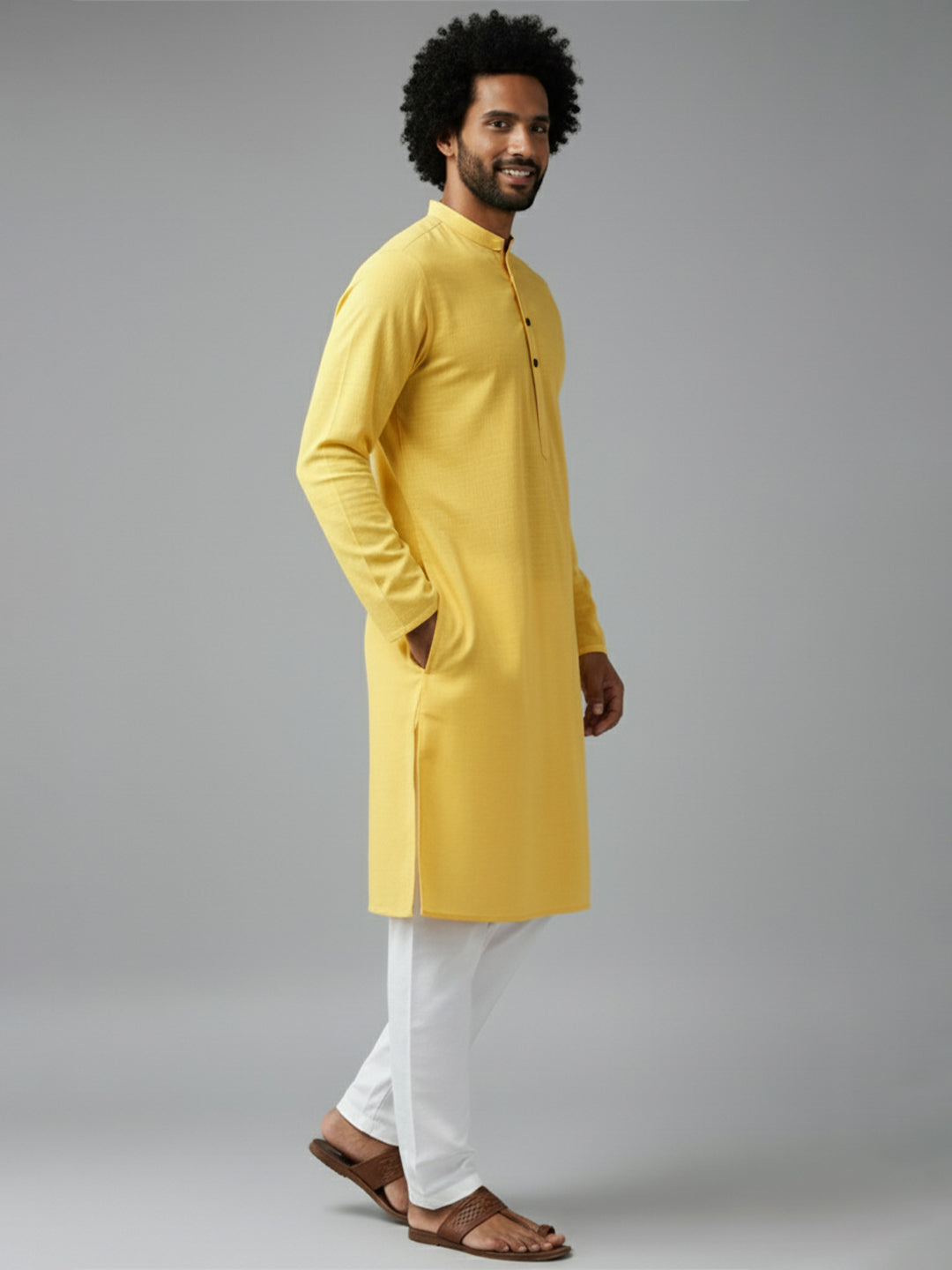 TerraDesi Midnight Classic Cotton Kurta Pajama Set