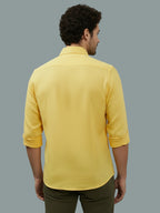 TerraDesi Onyx Stealth Solid Cotton Blend Formal Shirt